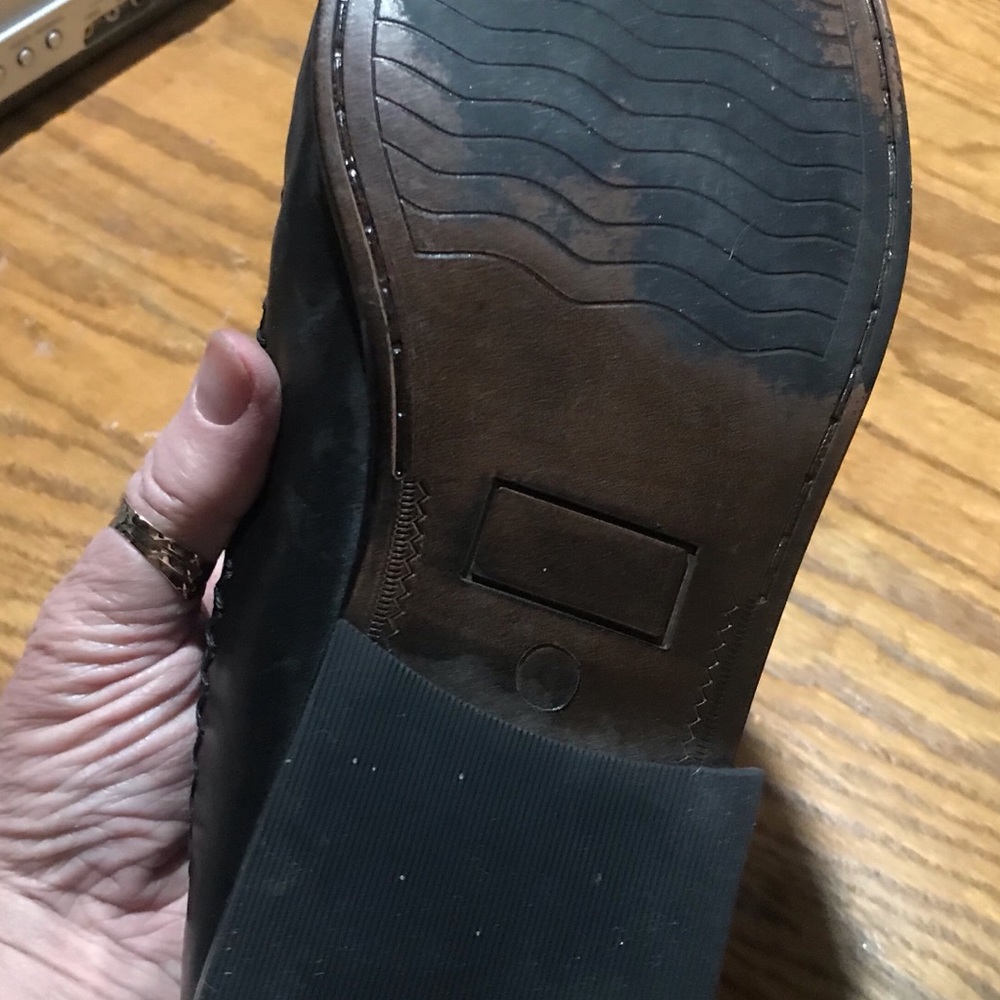 Men’s Shoes Black Loafers Size 10 Georgia Brutini - Picture 7 of 7